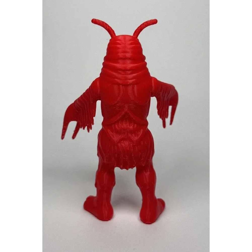 Angry Red Planet HAND PAINTED Three Eyed Martian Monster Toy Figure